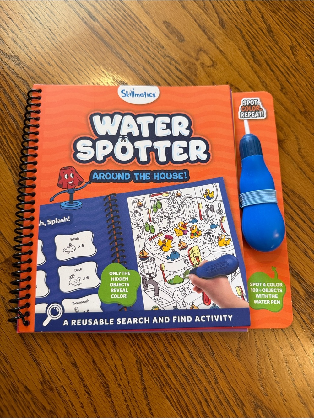 Skillmatics Water Spotter Around the House Kids Activity with Blue Water Pen